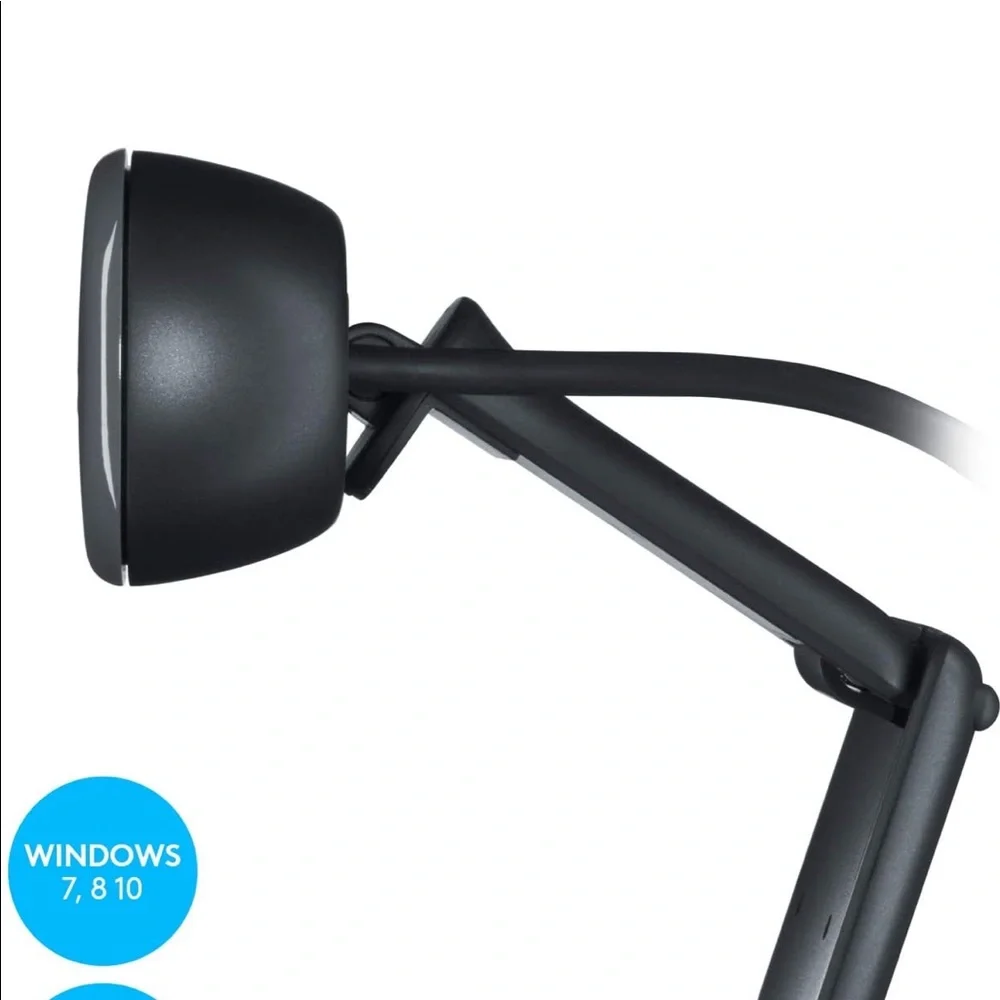 Logitech C270 HD Webcam, HD 720p/30fps, Widescreen HD